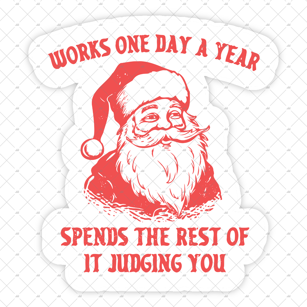 Works One Day A Year - Sticker