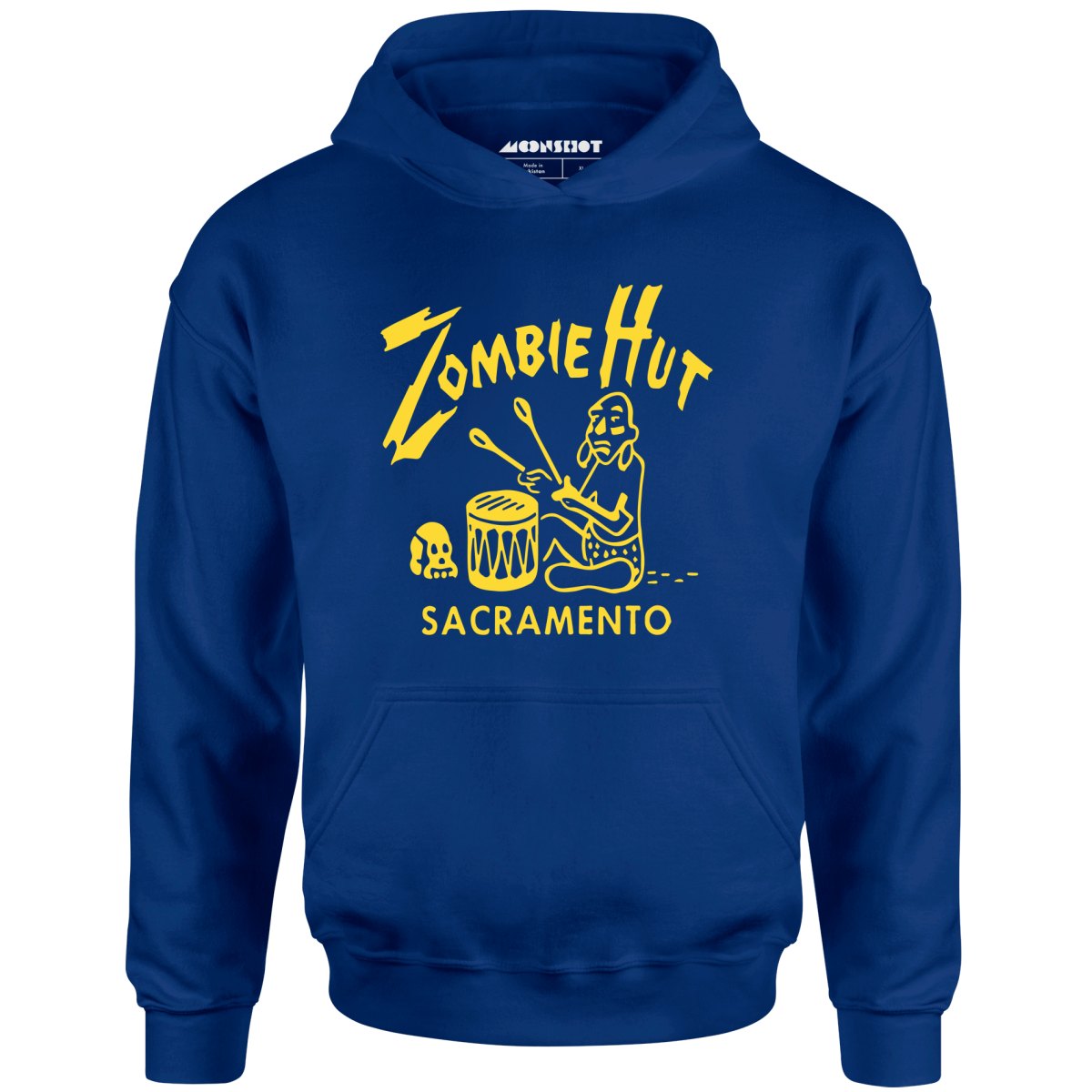 Zombie Hut - Sacramento, CA - Vintage Tiki Bar - Unisex Hoodie