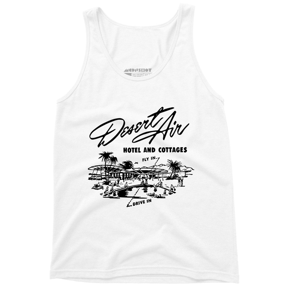 Desert Air Hotel & Cottages v2 - Vintage Palm Springs, CA - Unisex Tank Top