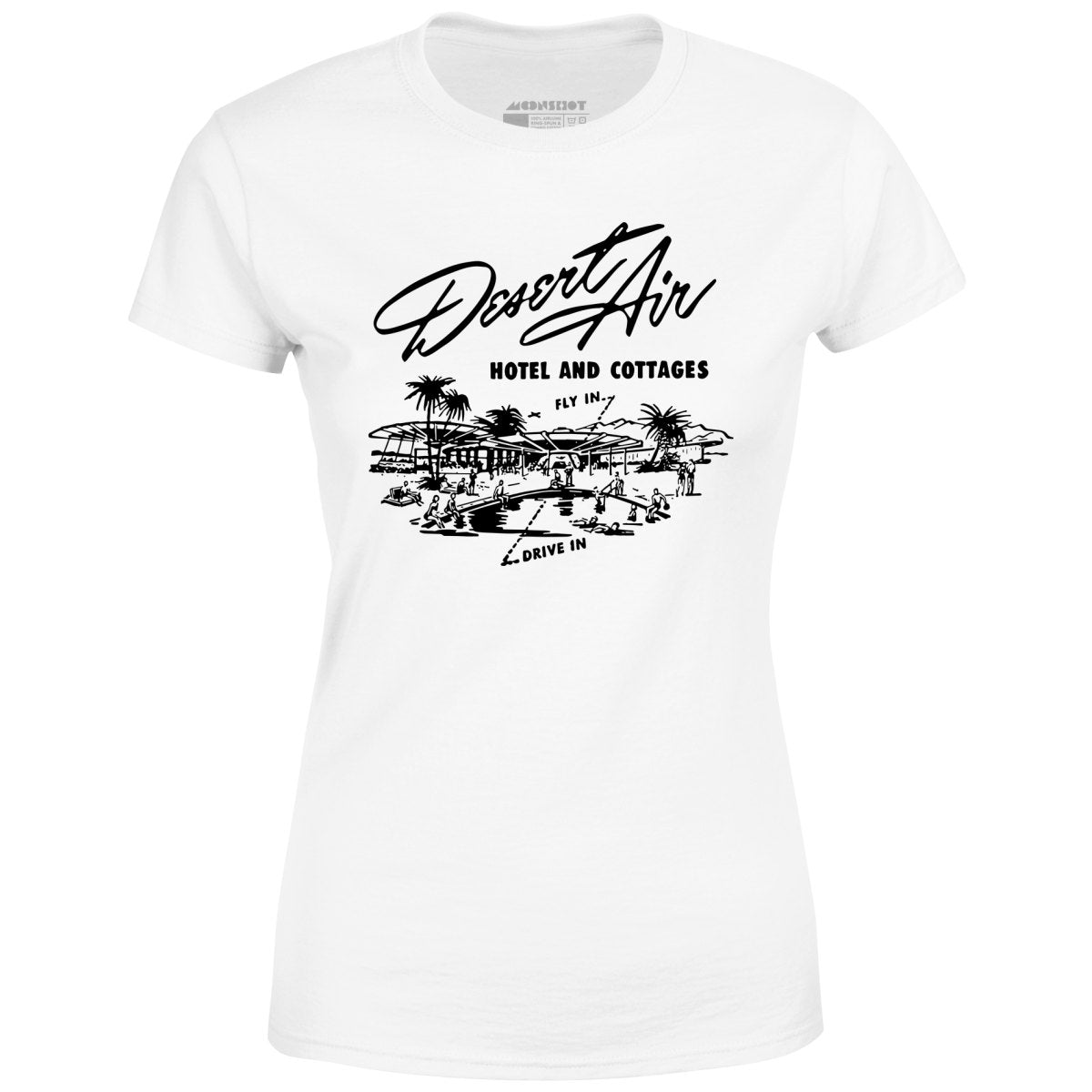 Desert Air Hotel & Cottages v2 - Vintage Palm Springs, CA - Women's T-Shirt