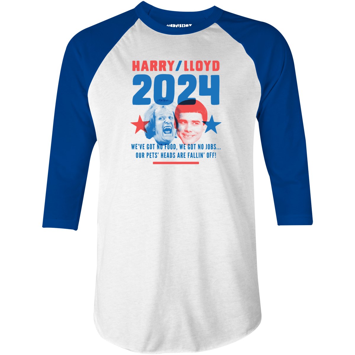 Harry Lloyd 2024 Phony Campaign - 3/4 Sleeve Raglan T-Shirt – m00nshot