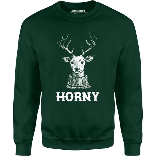 Horny Reindeer - Dark Green - Full Front