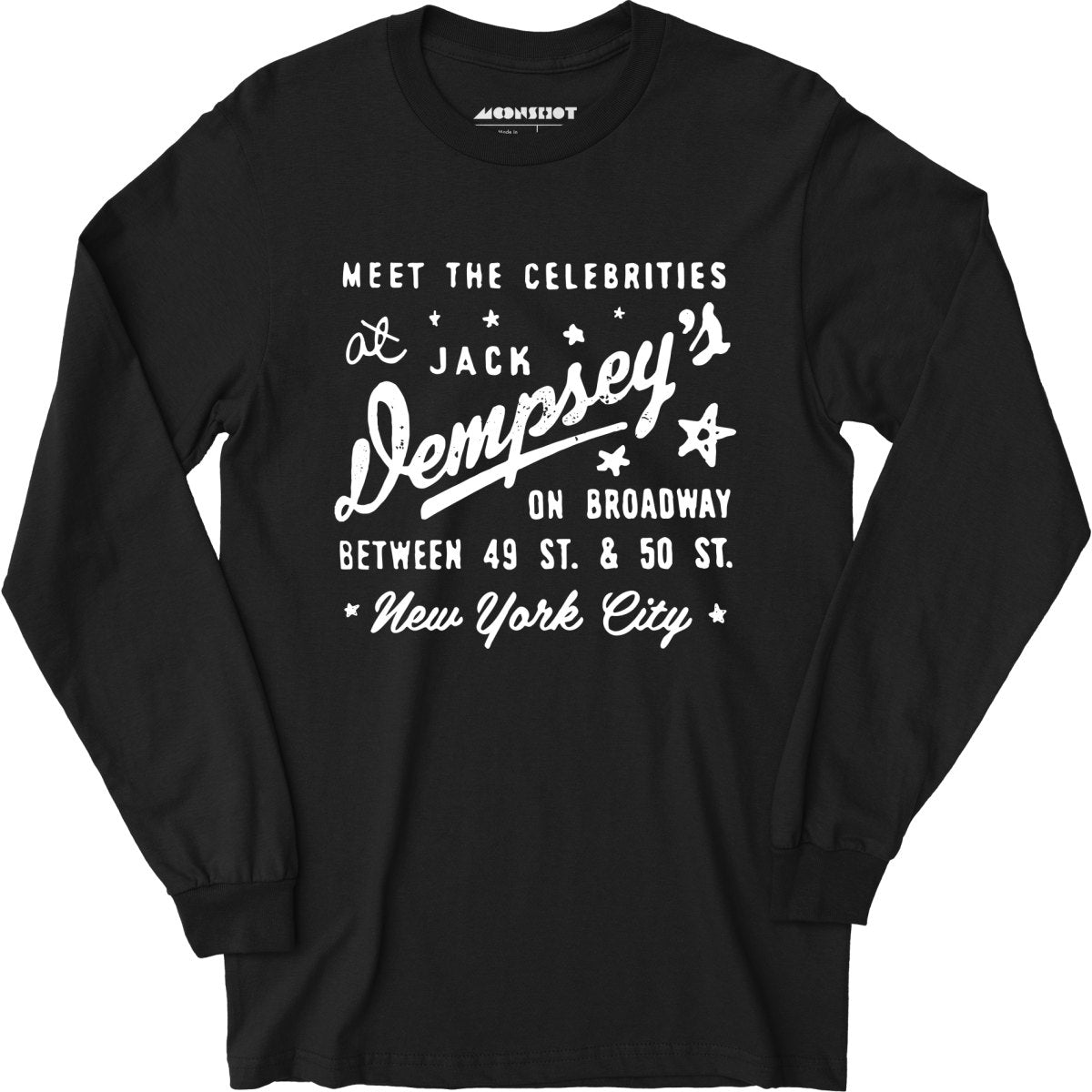 Jack Dempsey's v3 - Manhattan, NY - Vintage Restaurant - Long Sleeve T-Shirt