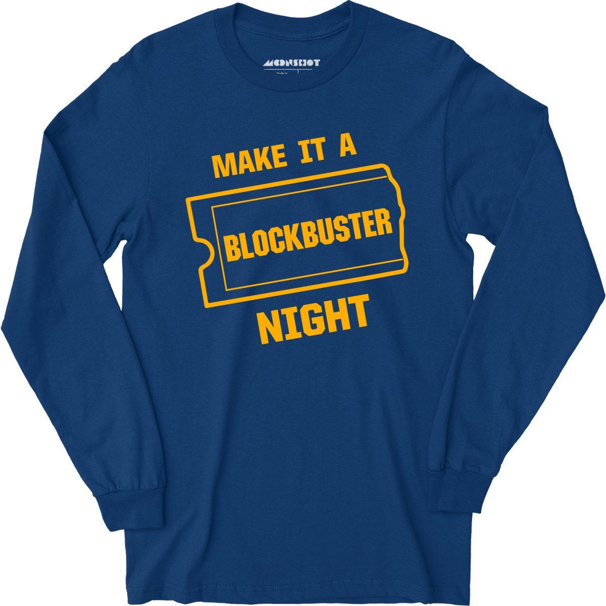 Overfladisk beløb tidligere Make it a Blockbuster Night - Long Sleeve T-Shirt – m00nshot