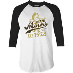 Bisbee Bees - Arizona - Vintage Defunct Baseball Teams - 3/4 Sleeve Raglan  T-Shirt – m00nshot