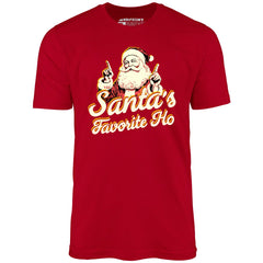 Santa\'s Favorite Ho v2 - T-Shirt Unisex m00nshot –