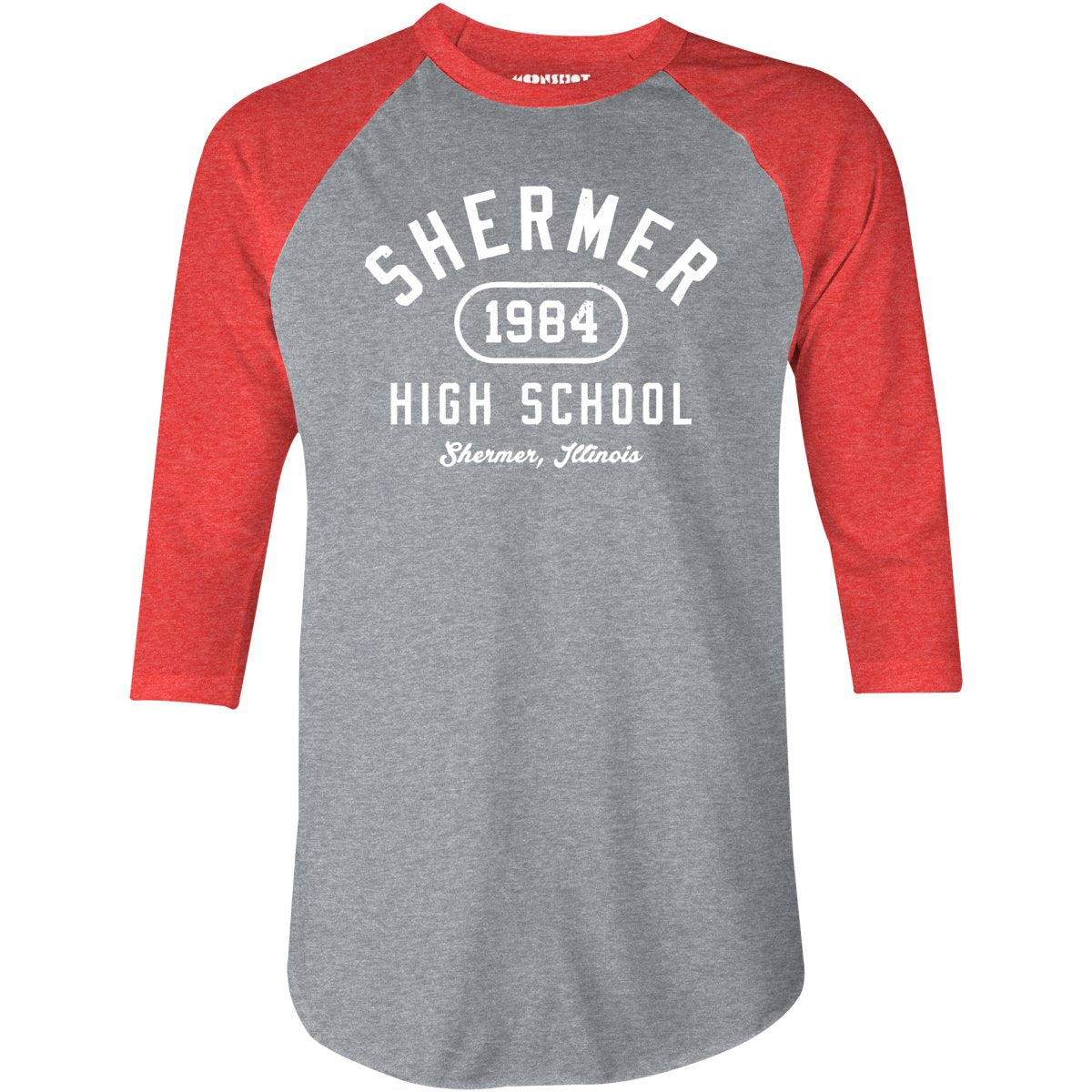 Shermer High School 1984 - 3/4 Sleeve Raglan T-Shirt