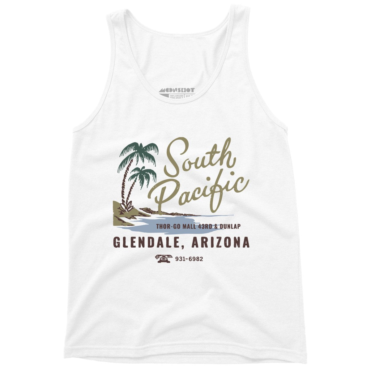 South Pacific - Glendale, AZ - Vintage Tiki Bar - Unisex Tank Top