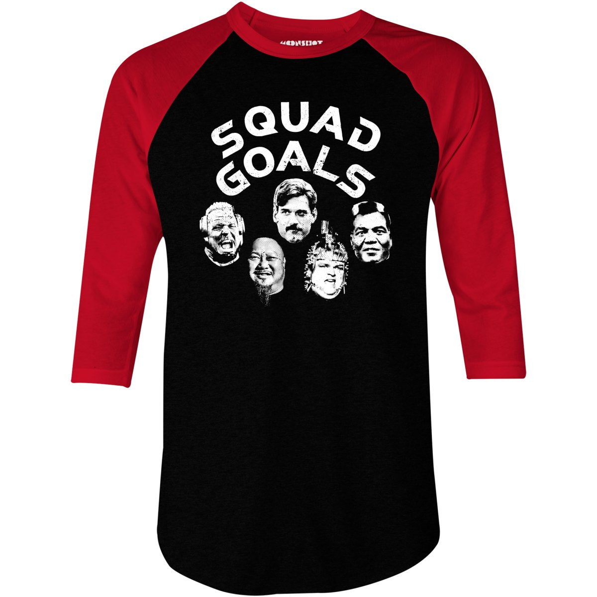 Squad Goals - Running Man Stalkers - 3/4 Sleeve Raglan T-Shirt