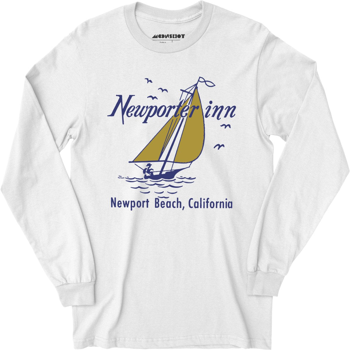The Newporter Inn v2 - Newport Beach, CA - Vintage Hotel - Long Sleeve T-Shirt