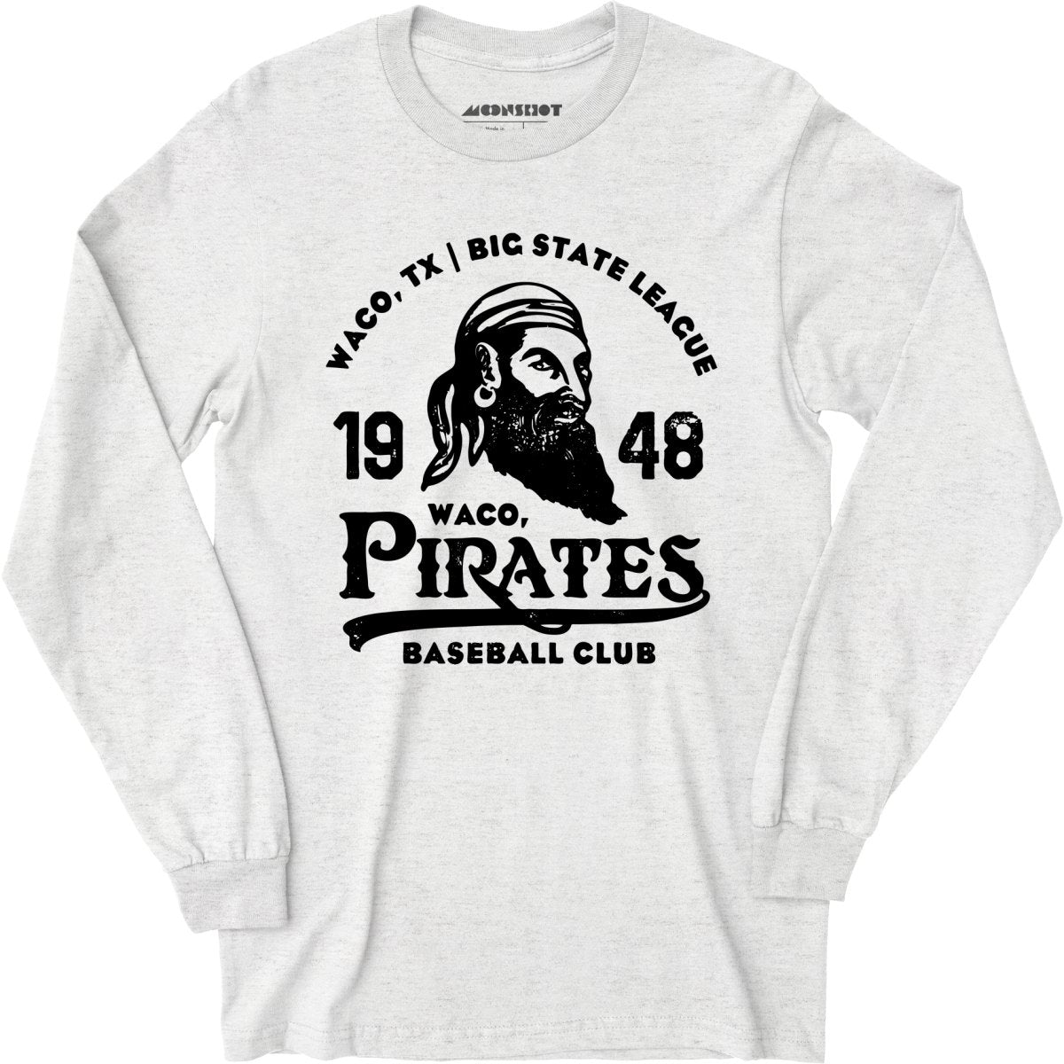 Waco Pirates - Texas - Vintage Defunct Baseball Teams - Long Sleeve T-Shirt  – m00nshot
